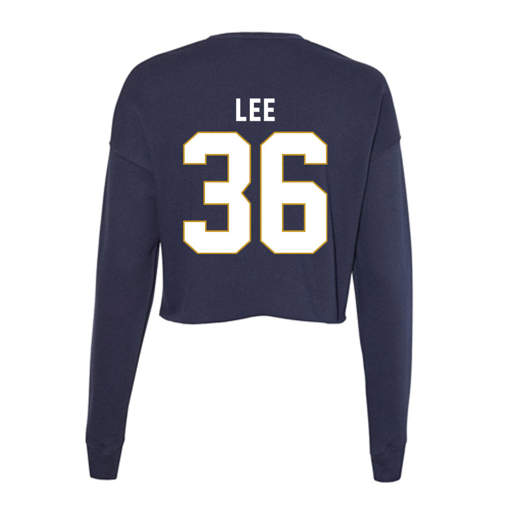 Notre Dame - NCAA Baseball : Oisin Lee - Women's Cropped Crew Fleece-1