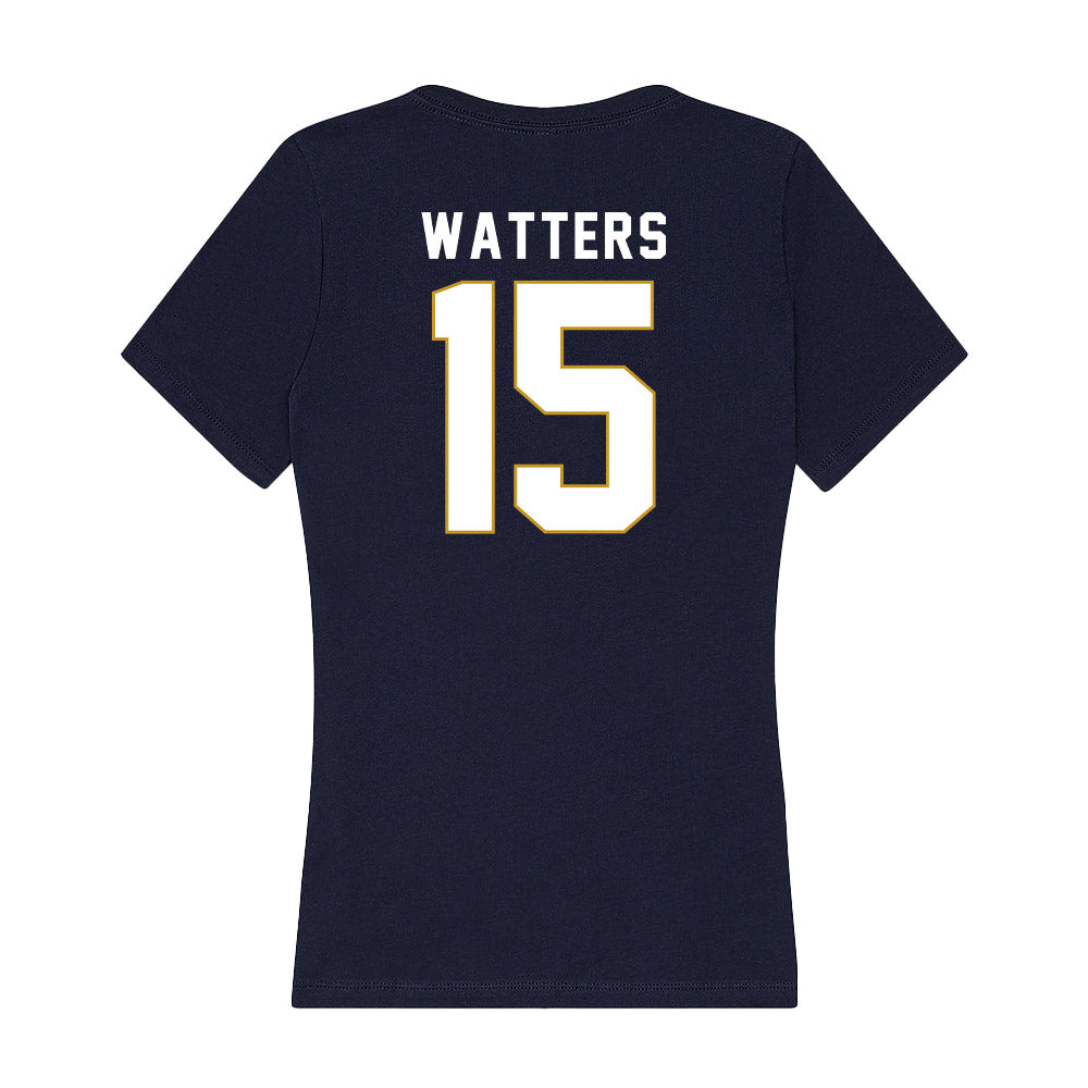 Notre Dame - NCAA Baseball : Brenson Watters - Women's V-Neck T-Shirt-1