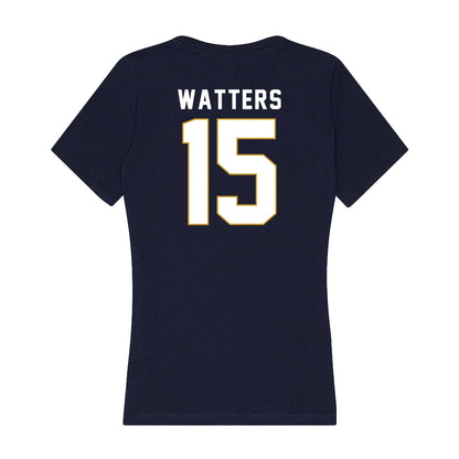 Notre Dame - NCAA Baseball : Brenson Watters - Women's V-Neck T-Shirt-1