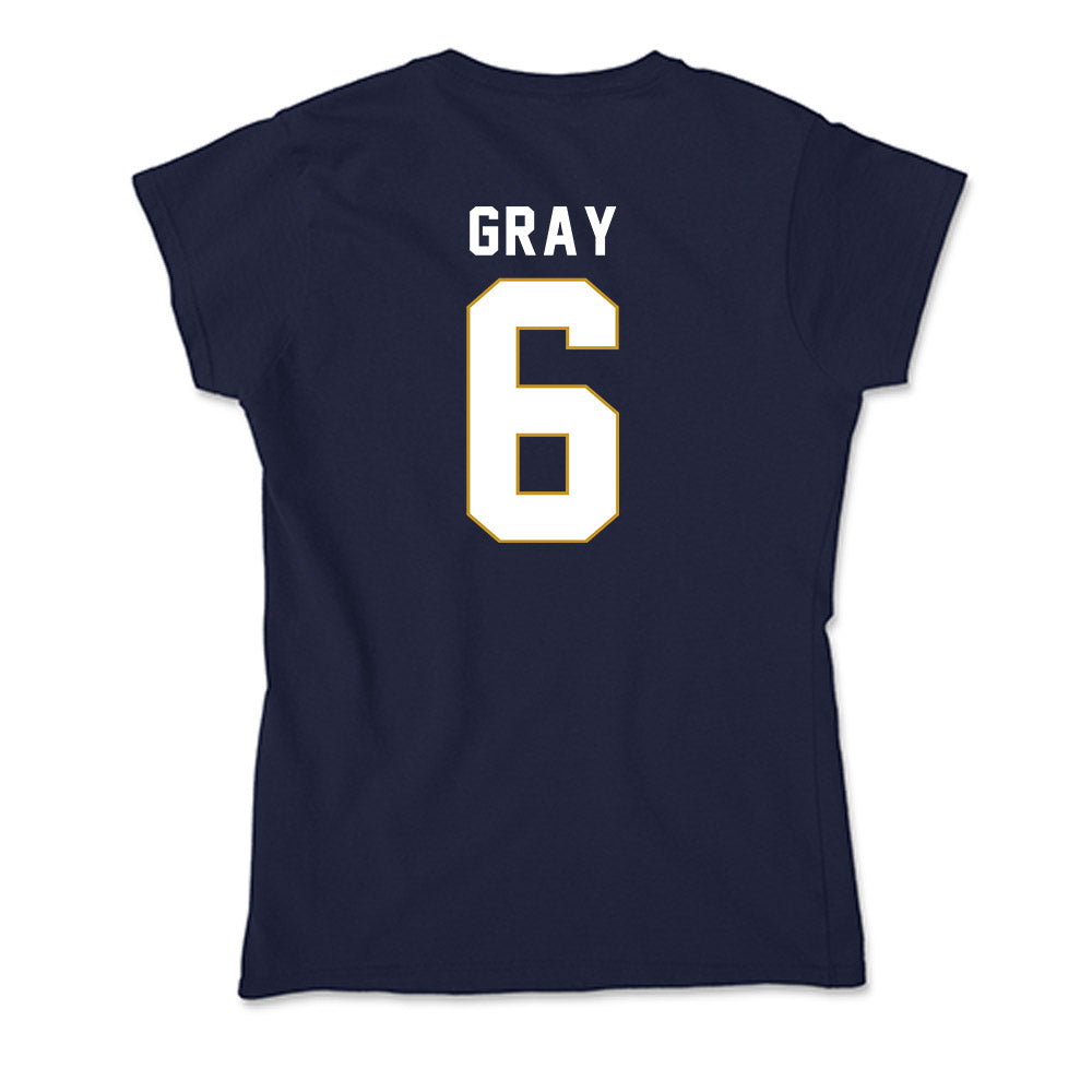 Notre Dame - NCAA Football : Christian Gray - Soft Style Women’s T-Shirt-1