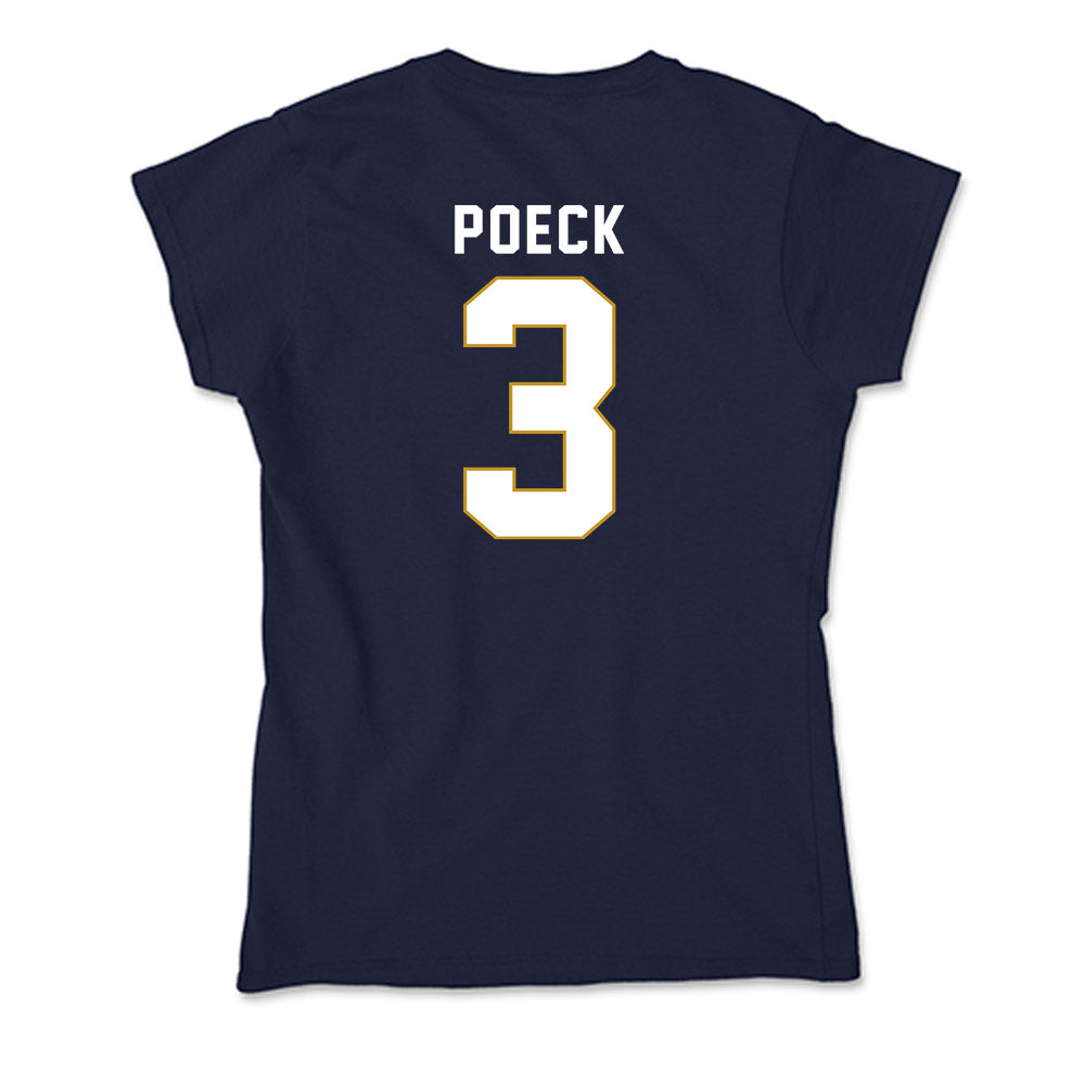 Notre Dame - NCAA Softball : Sydny Poeck - Soft Style Women’s T-Shirt-1