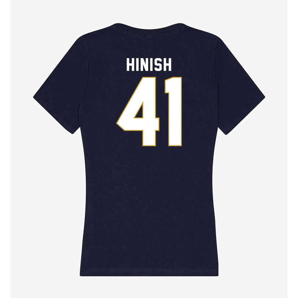 Notre Dame - NCAA Football : Donovan Hinish - Women's V-Neck T-Shirt-1