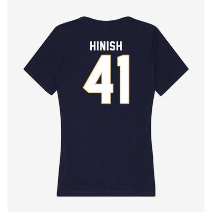 Notre Dame - NCAA Football : Donovan Hinish - Women's V-Neck T-Shirt-1