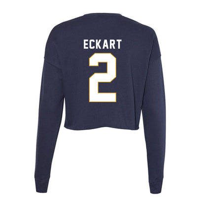 Notre Dame - NCAA Softball : Rebecca Eckart - Women's Cropped Crew Fleece-1