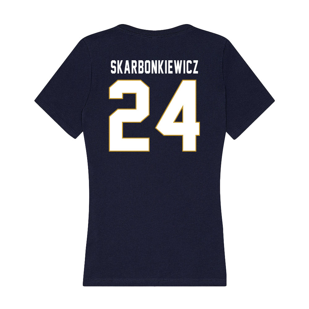 Notre Dame - NCAA Women's Fencing : Magda Skarbonkiewicz - Women's V-Neck T-Shirt-1