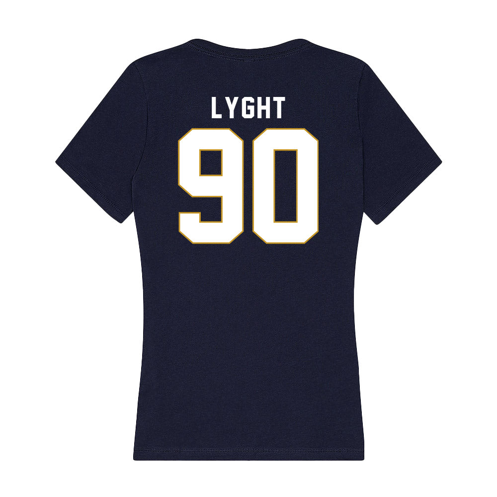 Notre Dame - NCAA Men's Lacrosse : Shawn Lyght - Women's V-Neck T-Shirt-1