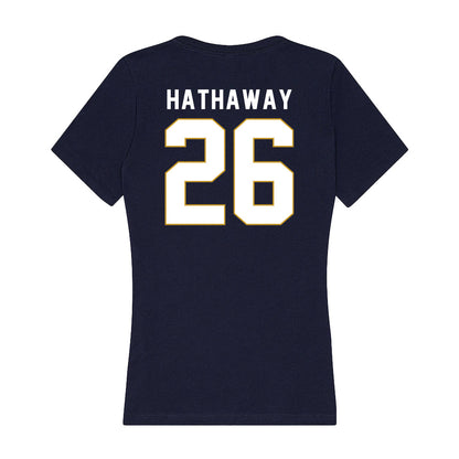  - NCAA Women's Soccer : Melinda Hathaway - Women's V-Neck T-Shirt-2