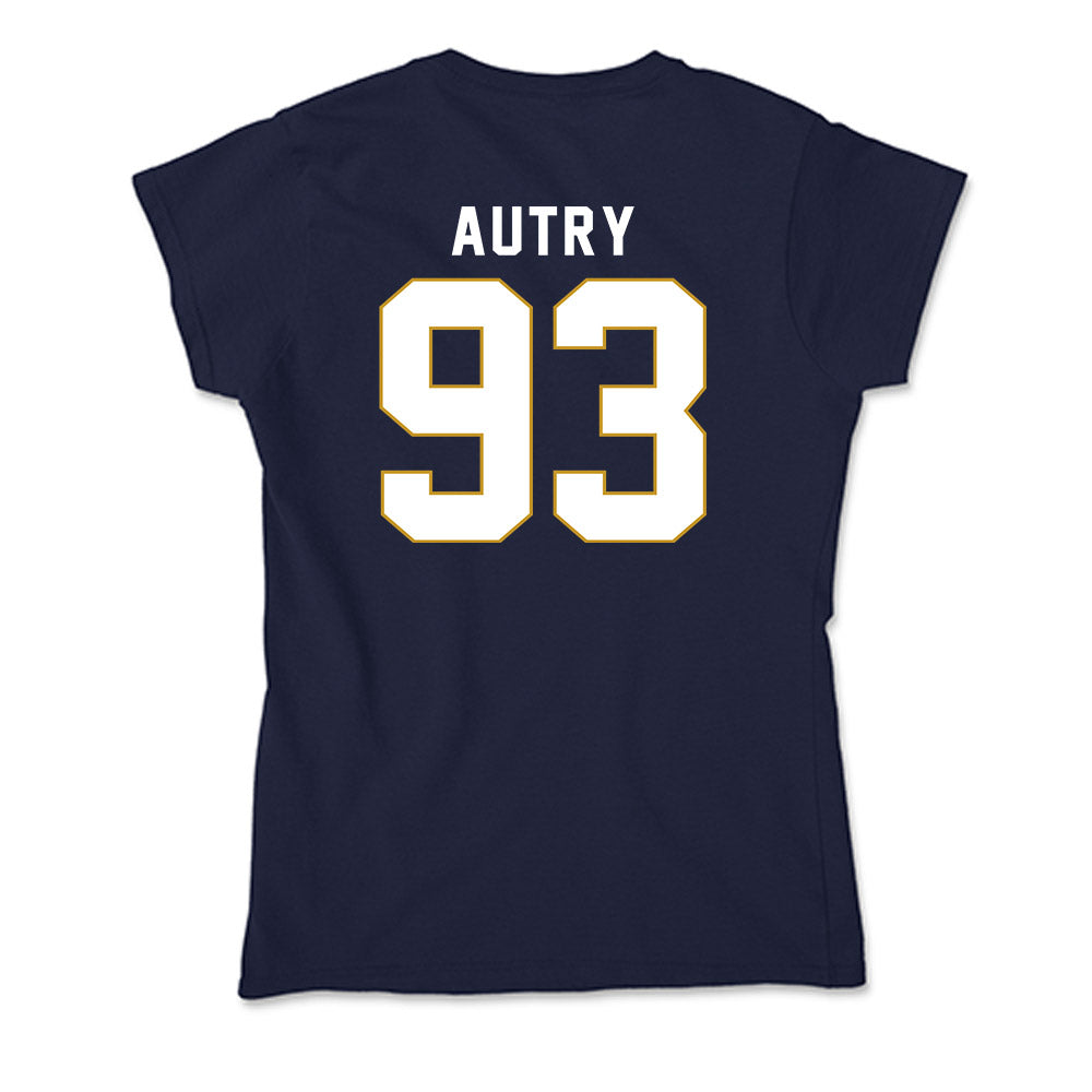 Notre Dame - NCAA Football : Quentin Autry - Soft Style Women’s T-Shirt-1