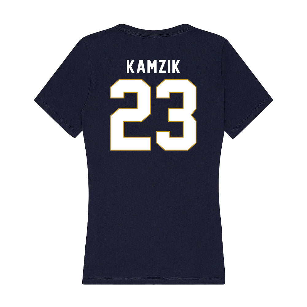 Notre Dame - NCAA Softball : Kamryn Kamzik - Women's V-Neck T-Shirt-3