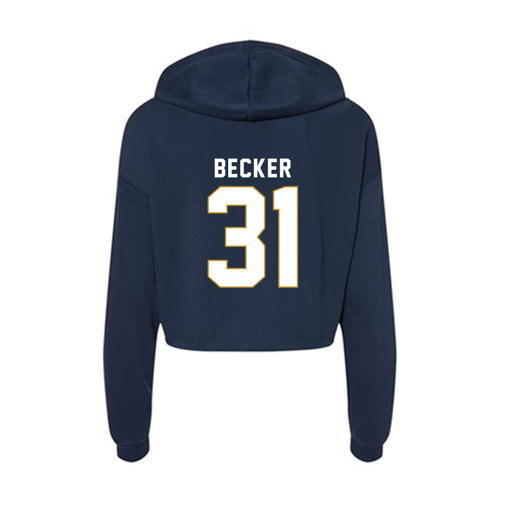  - NCAA Softball : Shannon Becker - Women's Crop Fleece Hoodie-1