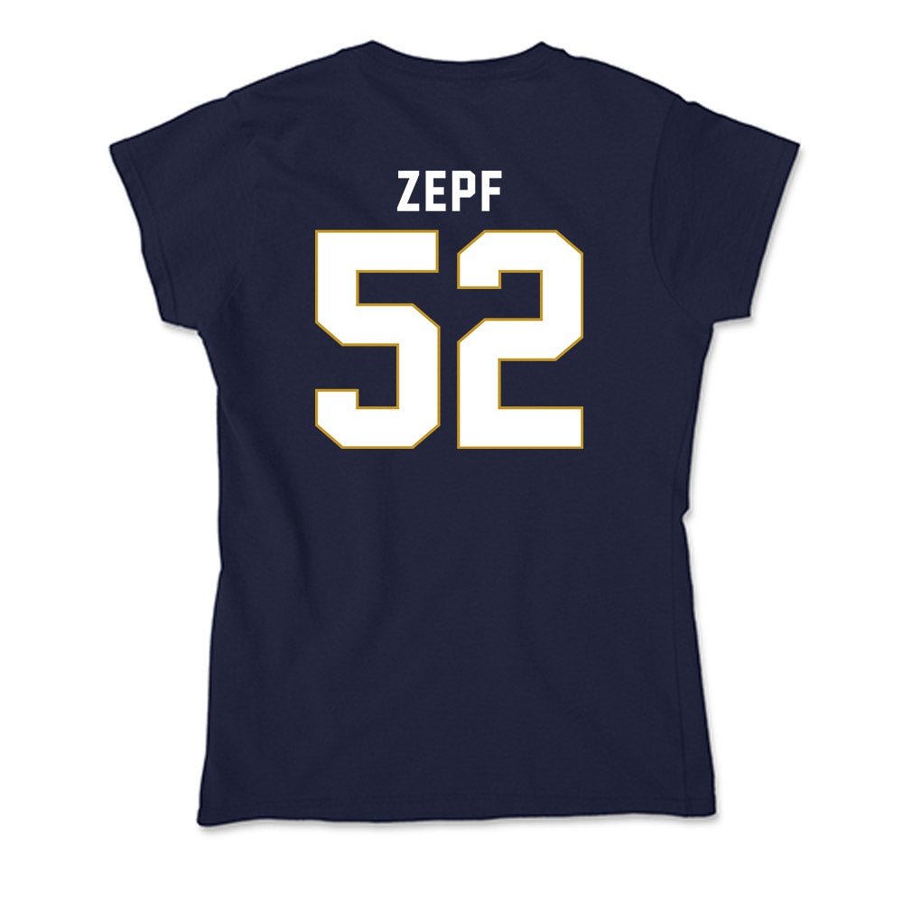 Notre Dame - NCAA Men's Lacrosse : Alex Zepf - Soft Style Women’s T-Shirt-1