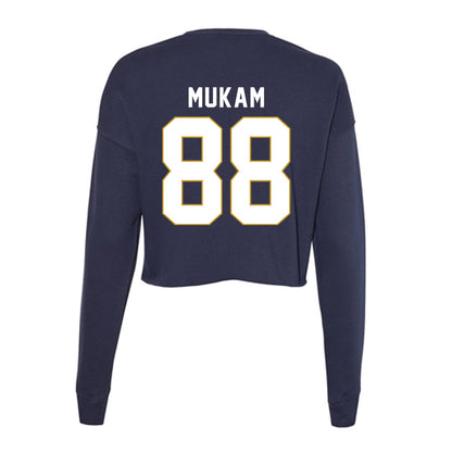 Notre Dame - NCAA Football : Armel Mukam - Women's Cropped Crew Fleece-1