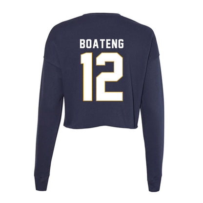 Notre Dame - NCAA Men's Soccer : Daniel Boateng - Women's Cropped Crew Fleece-1