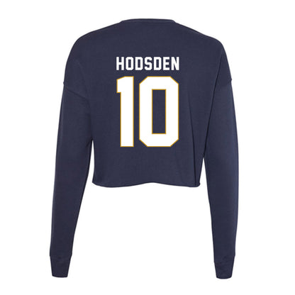 Notre Dame - NCAA Women's Soccer : Ellie Hodsden - Women's Cropped Crew Fleece-1