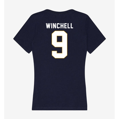 Notre Dame - NCAA Softball : Mickey Winchell - Women's V-Neck T-Shirt-1