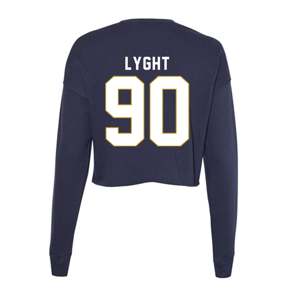 Notre Dame - NCAA Men's Lacrosse : Shawn Lyght - Women's Cropped Crew Fleece-1