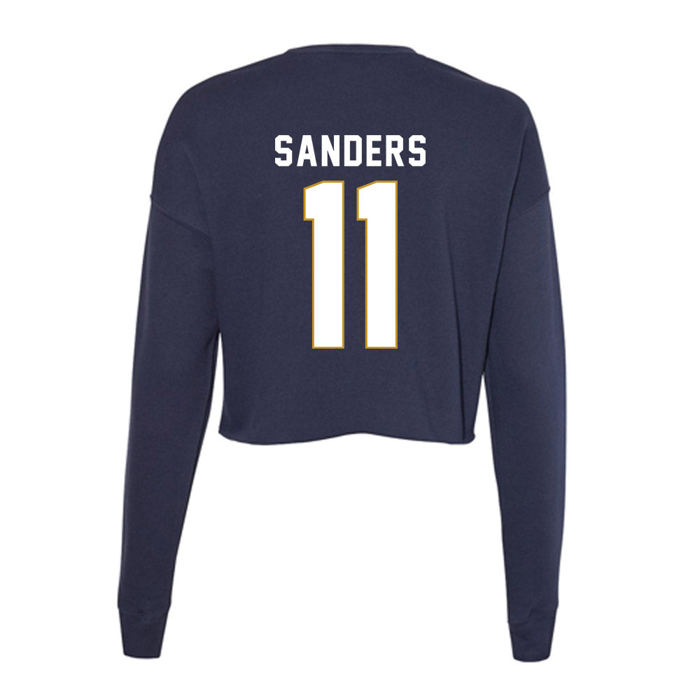 Notre Dame - NCAA Women's Lacrosse : Marleigh Sanders - Women's Cropped Crew Fleece-1