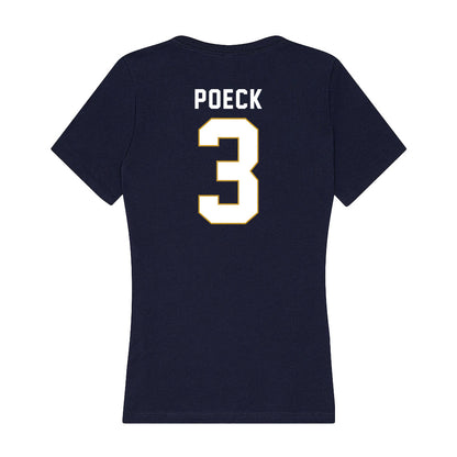 Notre Dame - NCAA Softball : Sydny Poeck - Women's V-Neck T-Shirt-1