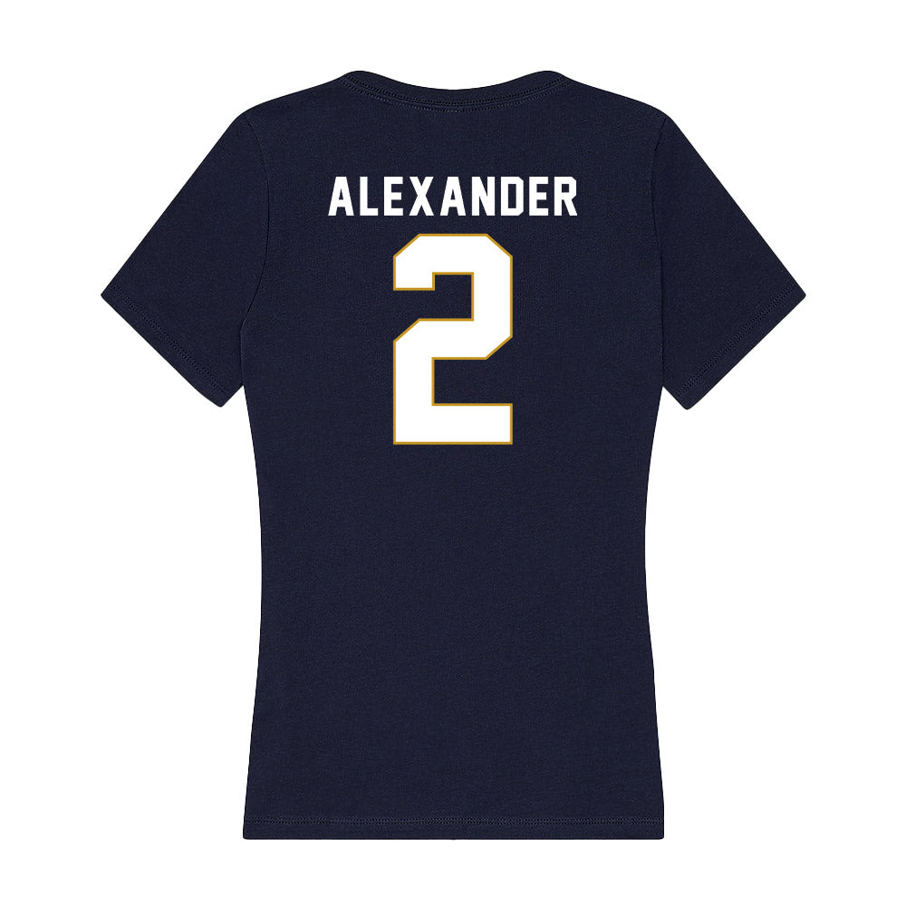 Notre Dame - NCAA Women's Volleyball : Maisie Alexander - Women's V-Neck T-Shirt-1