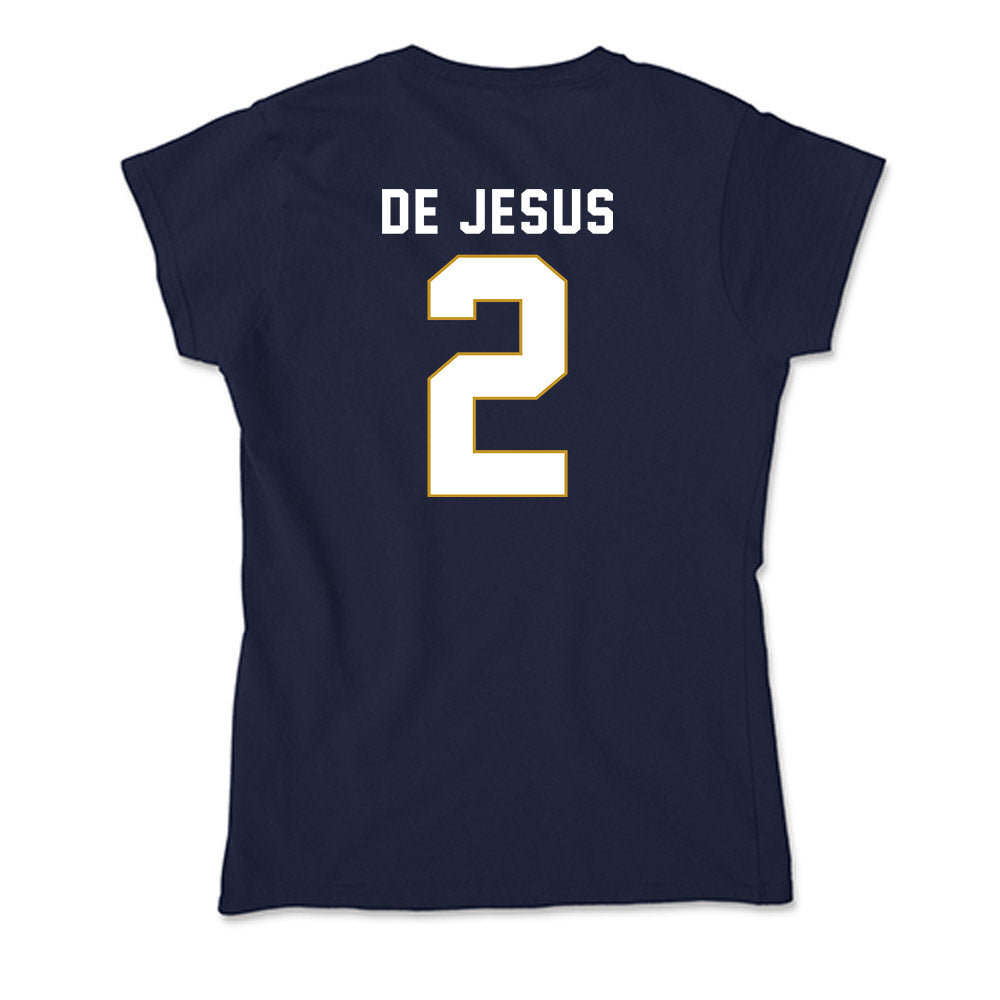 Notre Dame - NCAA Women's Basketball : Vanessa de Jesus - Soft Style Women’s T-Shirt-1