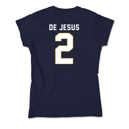 Notre Dame - NCAA Women's Basketball : Vanessa de Jesus - Soft Style Women’s T-Shirt-1