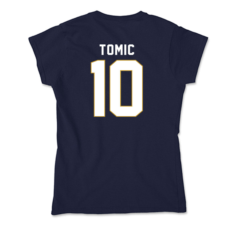 Notre Dame - NCAA Men's Swimming & Diving : Hrvoje Tomic - Soft Style Women’s T-Shirt-1