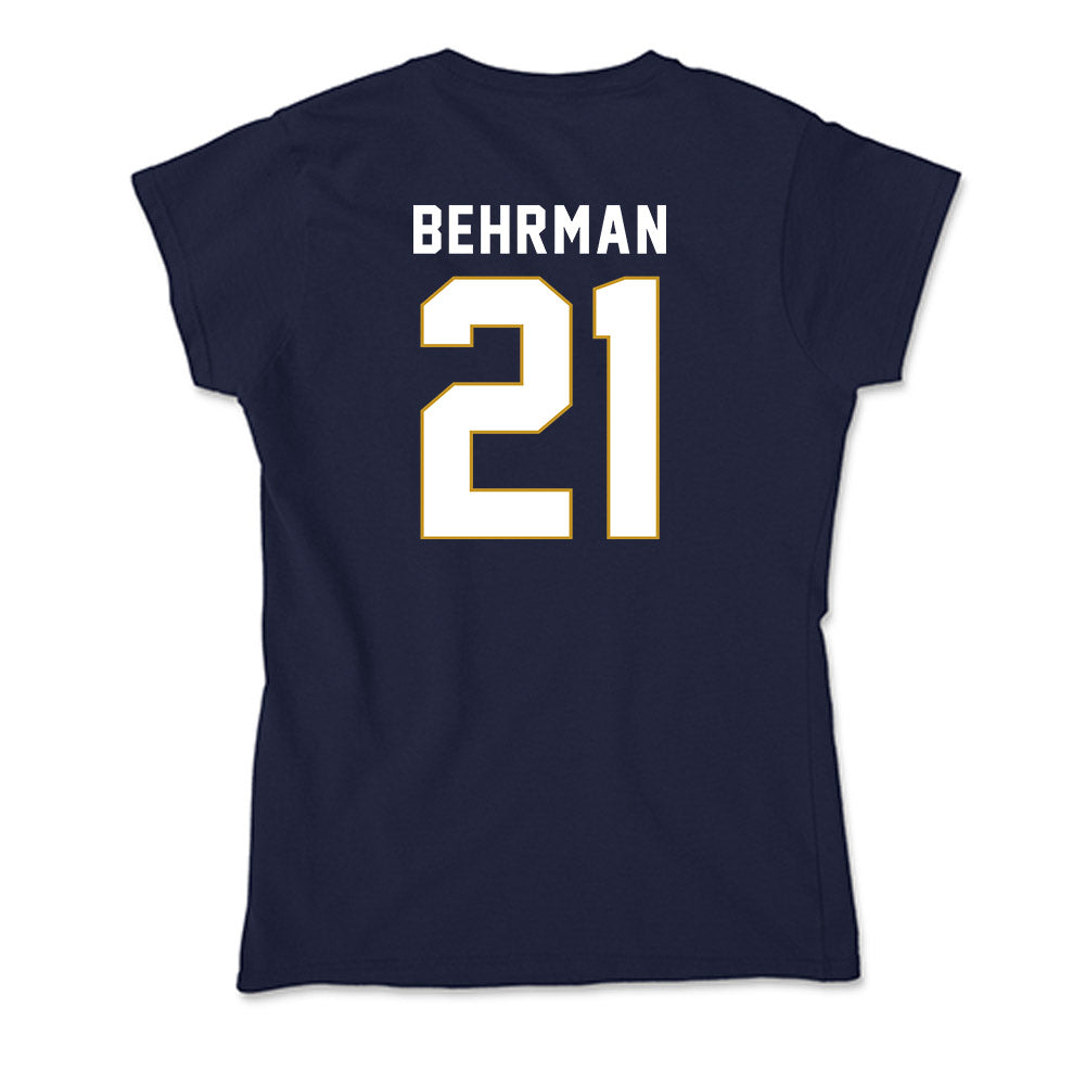 Notre Dame - NCAA Men's Lacrosse : Brock Behrman - Soft Style Women’s T-Shirt-1