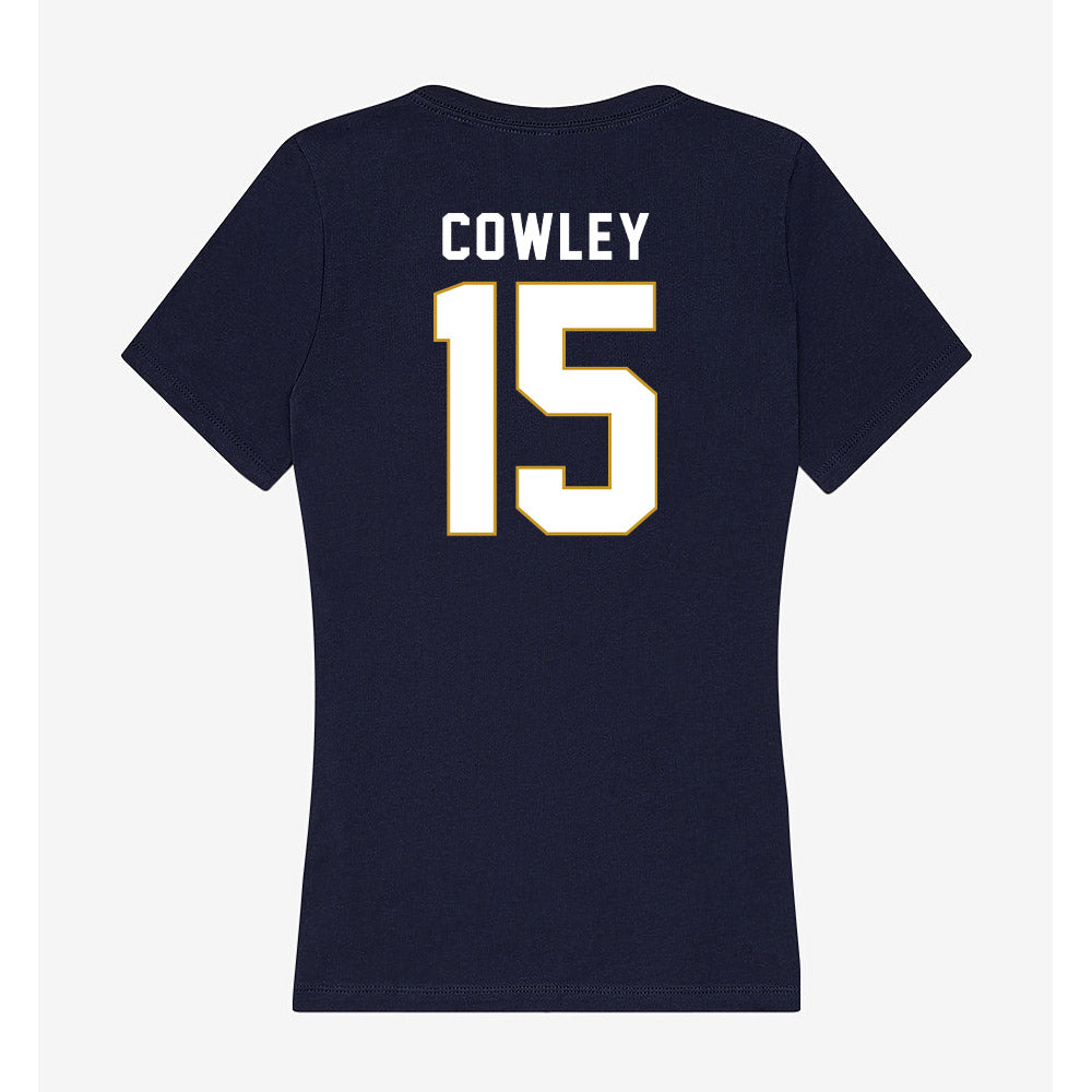 Notre Dame - NCAA Softball : Paige Cowley - Women's V-Neck T-Shirt-1
