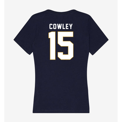 Notre Dame - NCAA Softball : Paige Cowley - Women's V-Neck T-Shirt-1