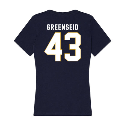 Notre Dame - NCAA Baseball : Noah Greenseid - Women's V-Neck T-Shirt-1