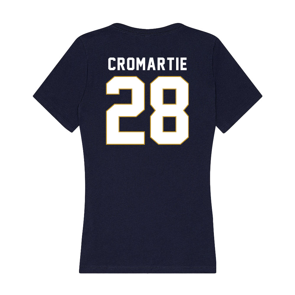 Notre Dame - NCAA Baseball : RJ Cromartie - Women's V-Neck T-Shirt-1