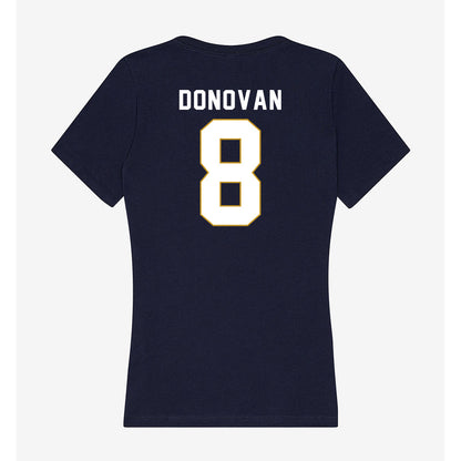 Notre Dame - NCAA Men's Lacrosse : Andrew Donovan - Women's V-Neck T-Shirt-1