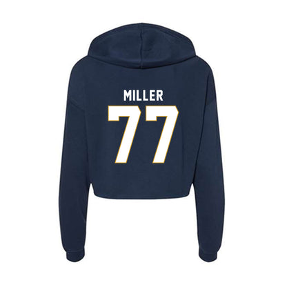 Notre Dame - NCAA Men's Lacrosse : Luke Miller - Women's Crop Fleece Hoodie-1