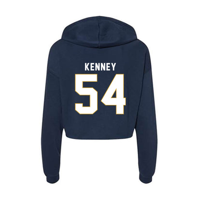 Notre Dame - NCAA Men's Lacrosse : James Kenney - Women's Crop Fleece Hoodie-1