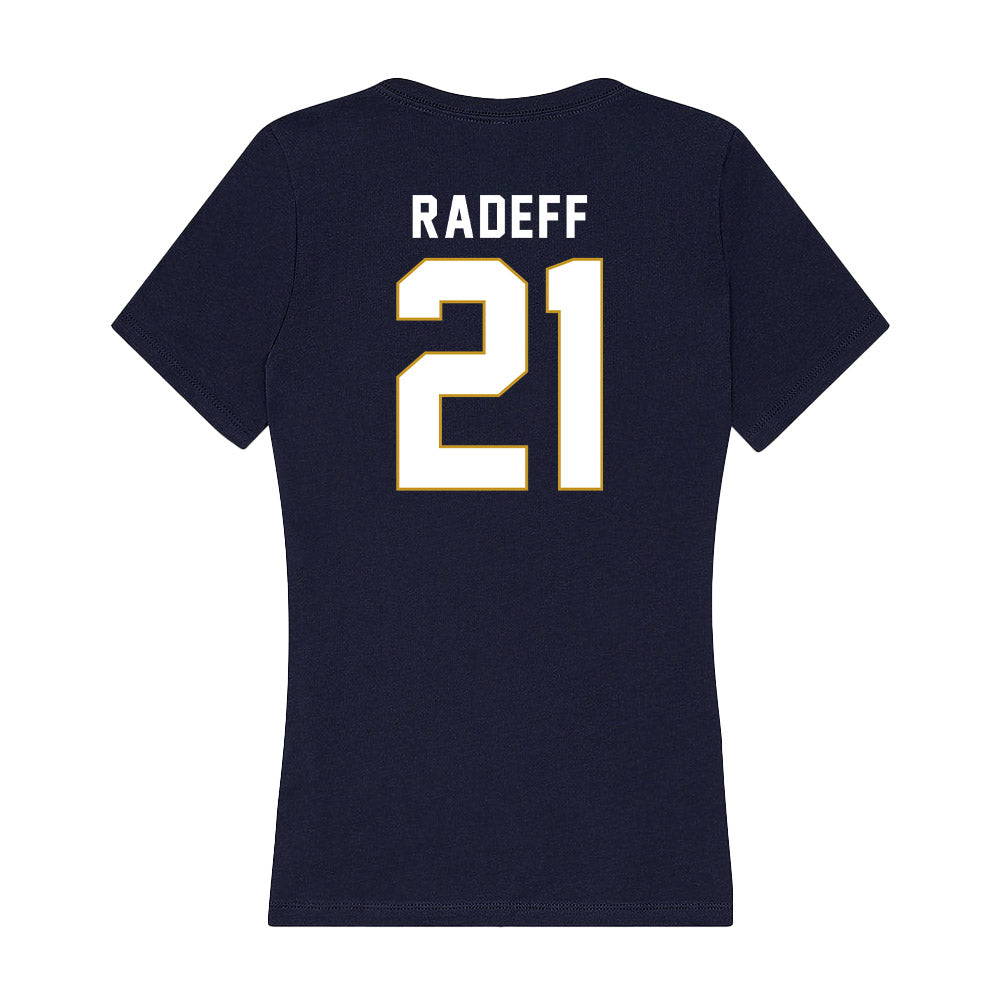 Notre Dame - NCAA Women's Volleyball : Maria Radeff - Women's V-Neck T-Shirt-1