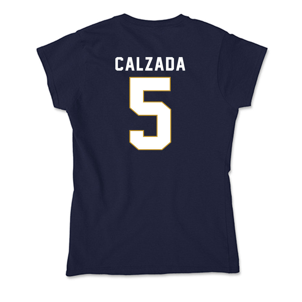 Notre Dame - NCAA Women's Soccer : Carolyn Calzada - Soft Style Women’s T-Shirt-2