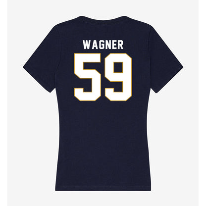 Notre Dame - NCAA Football : Aamil Wagner - Women's V-Neck T-Shirt-1