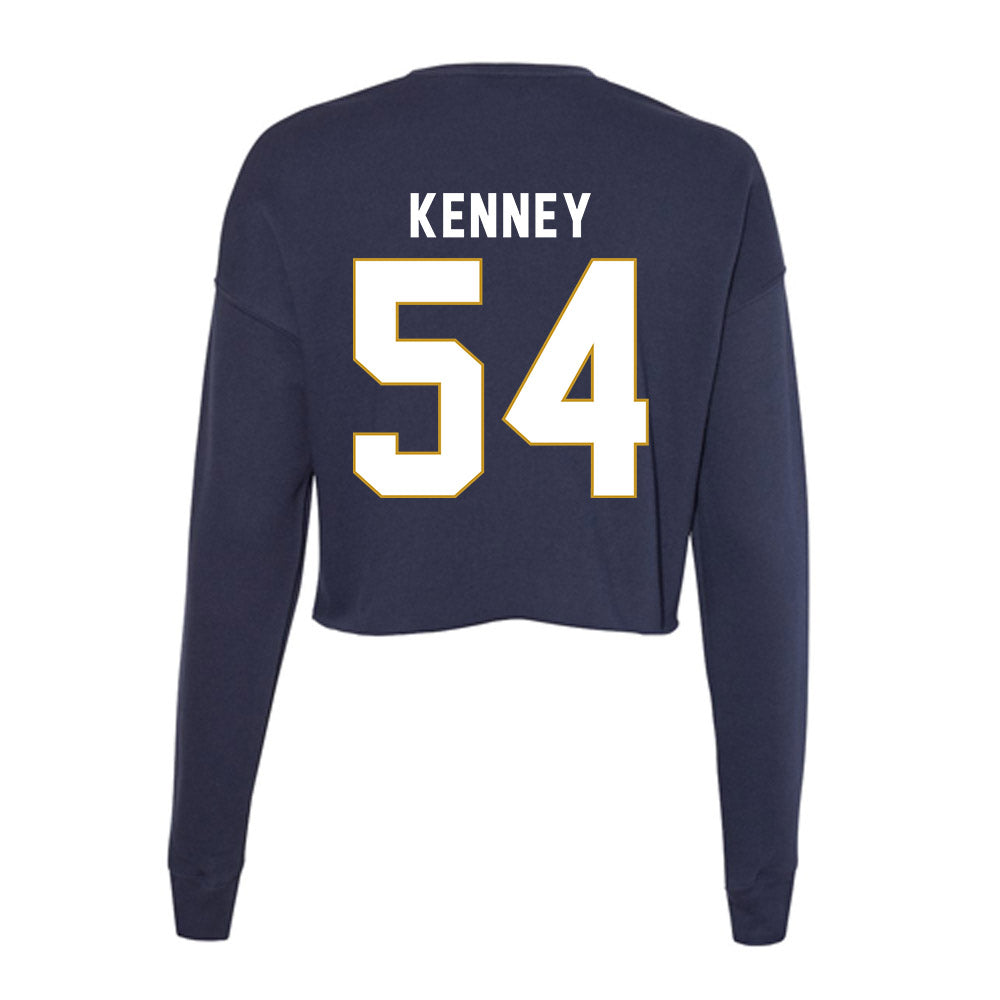 Notre Dame - NCAA Men's Lacrosse : James Kenney - Women's Cropped Crew Fleece-1