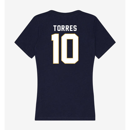 Notre Dame - NCAA Softball : Jillian Torres - Women's V-Neck T-Shirt-1