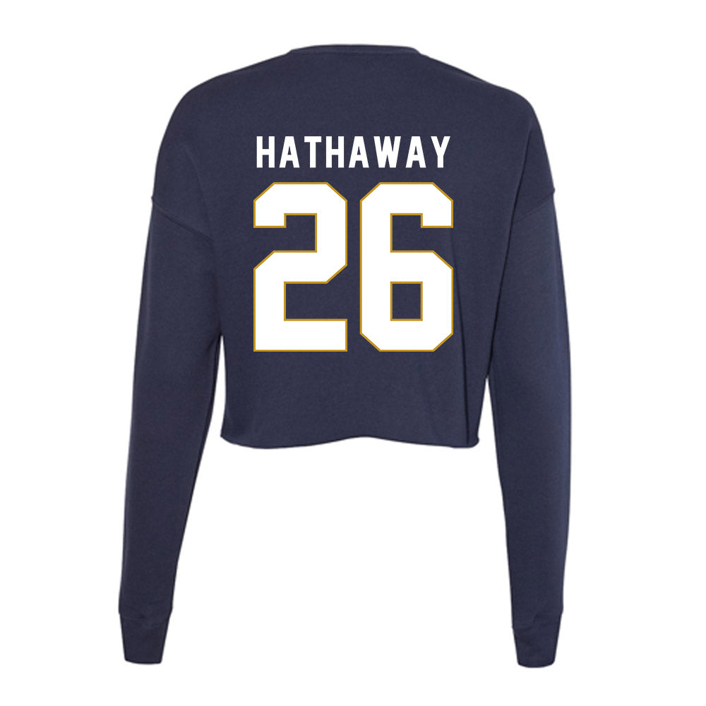  - NCAA Women's Soccer : Melinda Hathaway - Women's Cropped Crew Fleece-1