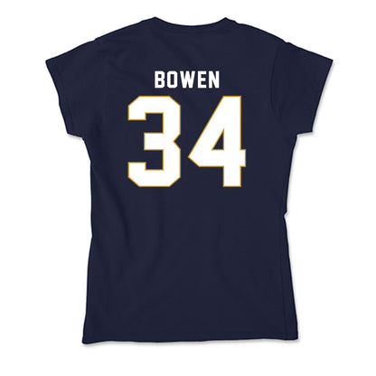 Notre Dame - NCAA Football : Drayk Bowen - Soft Style Women’s T-Shirt-1