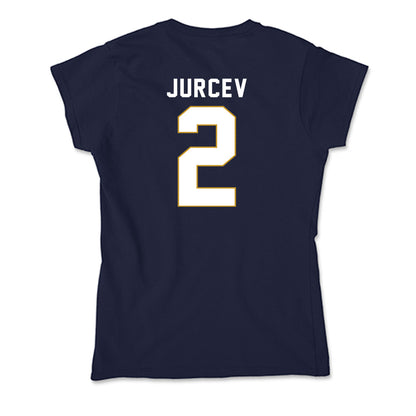 Notre Dame - NCAA Men's Ice Hockey : Jimmy Jurcev - Soft Style Women’s T-Shirt-1