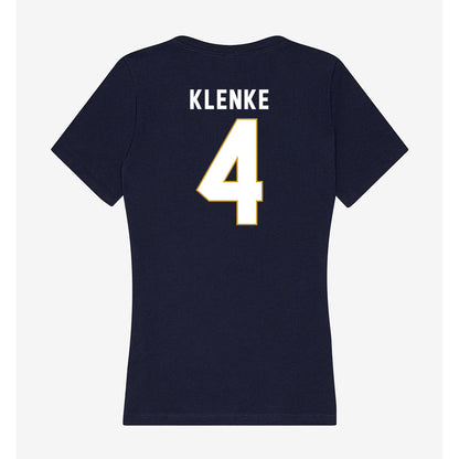 Notre Dame - NCAA Women's Soccer : Leah Klenke - Women's V-Neck T-Shirt-1