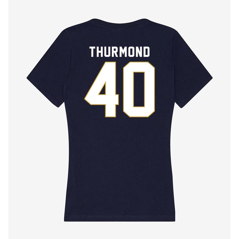 Notre Dame - NCAA Baseball : Eli Thurmond - Women's V-Neck T-Shirt-1