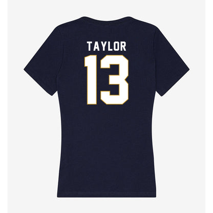 Notre Dame - NCAA Men's Lacrosse : Jake Taylor - Women's V-Neck T-Shirt-1