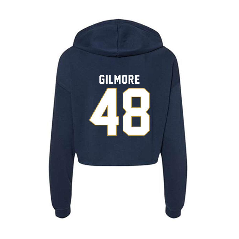 Notre Dame - NCAA Baseball : Clark Gilmore - Women's Crop Fleece Hoodie-1