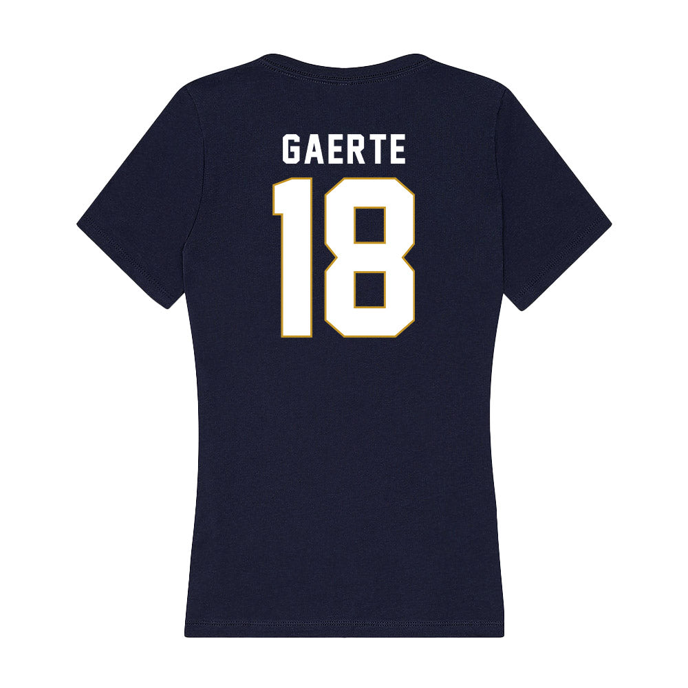 Notre Dame - NCAA Women's Volleyball : Morgan Gaerte - Women's V-Neck T-Shirt-1