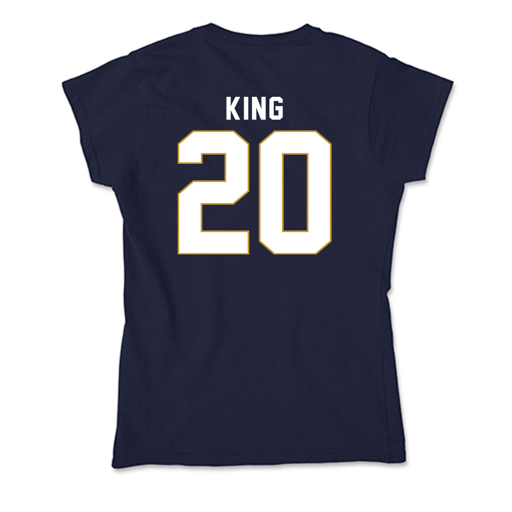 Notre Dame - NCAA Women's Basketball : Liatu King - Soft Style Women’s T-Shirt-1