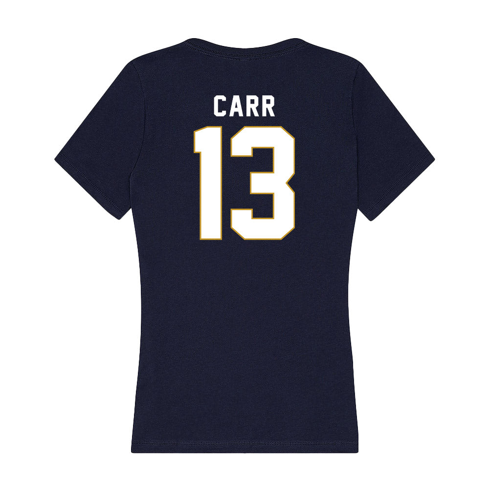 Notre Dame - NCAA Women's Lacrosse : Julia Carr - Women's V-Neck T-Shirt-1