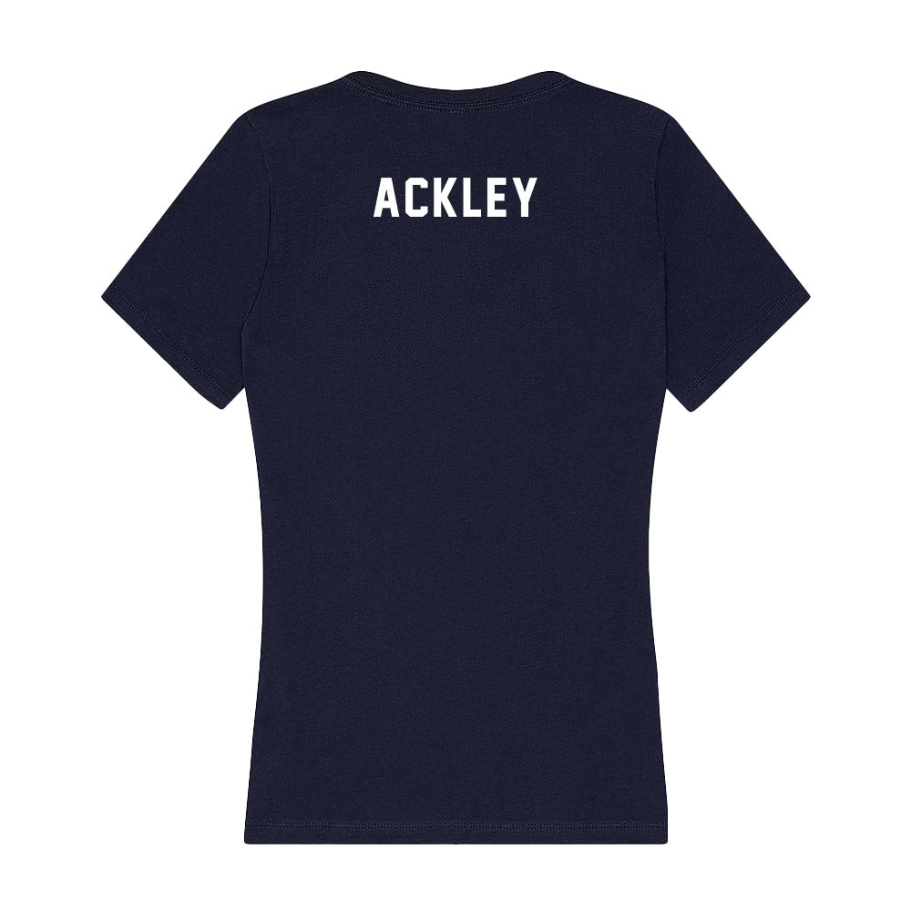 Notre Dame - NCAA Men's Cross Country : Daelen Ackley - Women's V-Neck T-Shirt-1